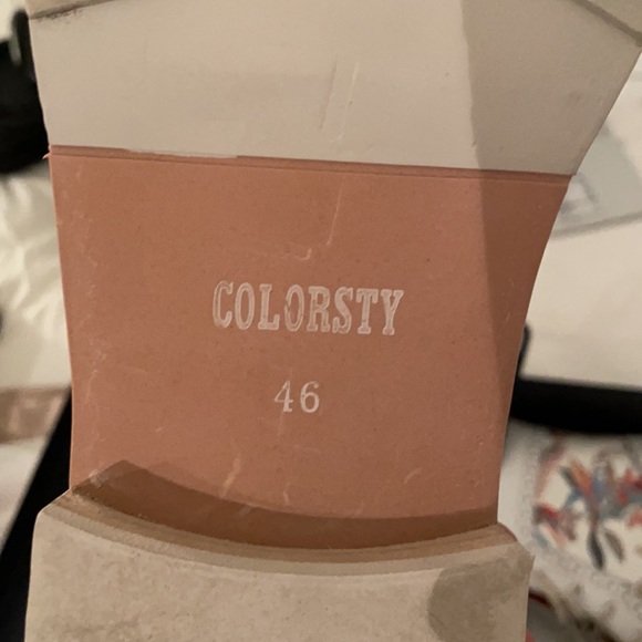 Colorsty White Leather Brogue Boots - Picture 4 of 9